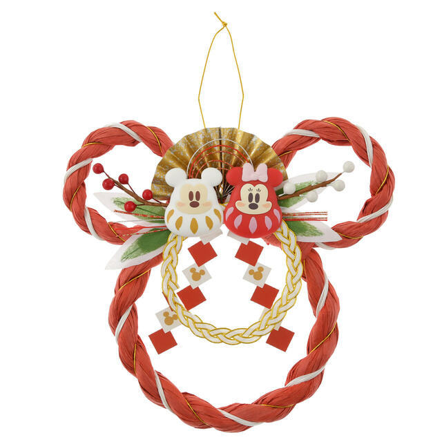 ミッキー＆ミニー しめ飾り NEW YEAR DARUMA 2026 3,900円