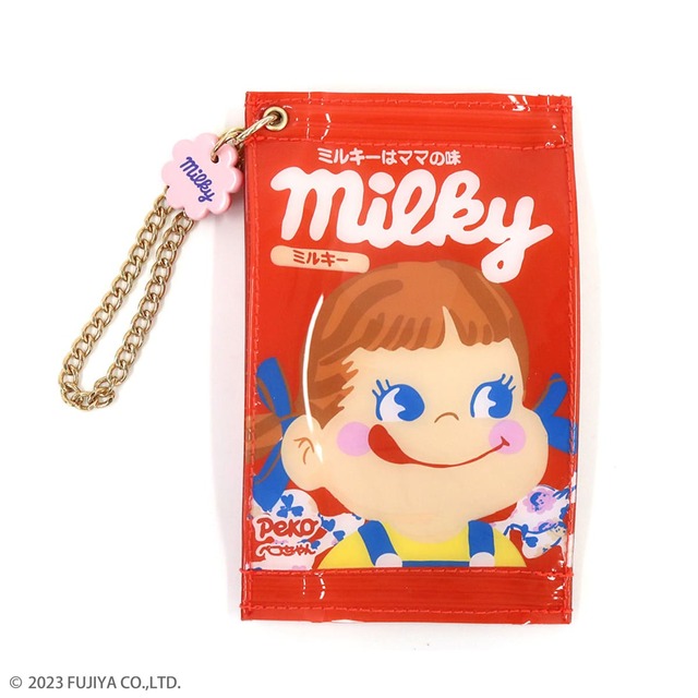 【ACCOMMODE×不二家】「PEKO / ミルキークリアパスケース」￥3,190