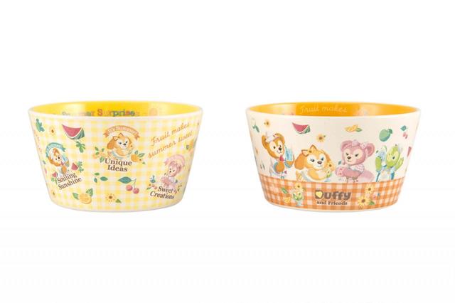 ボウルセット 3,000円｜サイズ：直径約11×高さ約6cm、2個セット｜ダッフィー＆フレンズのテイスティ・サマー・サプライズ