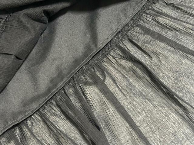 【ユニクロ　クリンクルコットンキャミソールワンピース】裏地付きなのでそこまで透けませんが、ペチコートを着用した方が安心かも