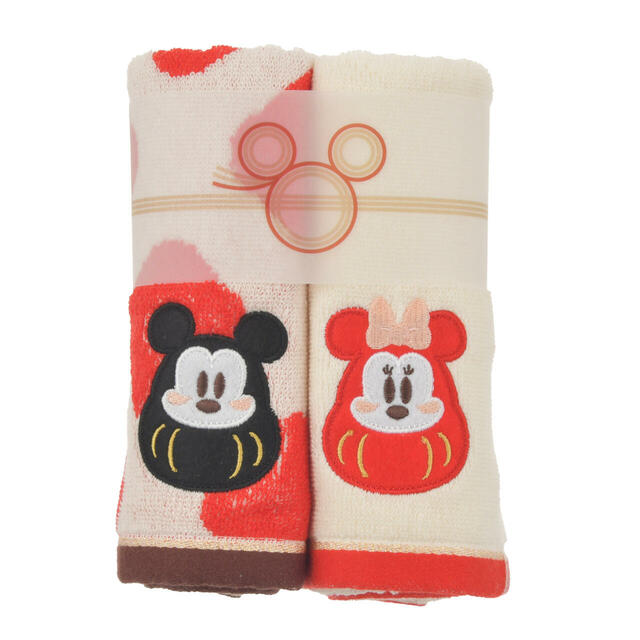 ミッキー&ミニー フェイスタオル セット NEW YEAR 2025 2,000円
