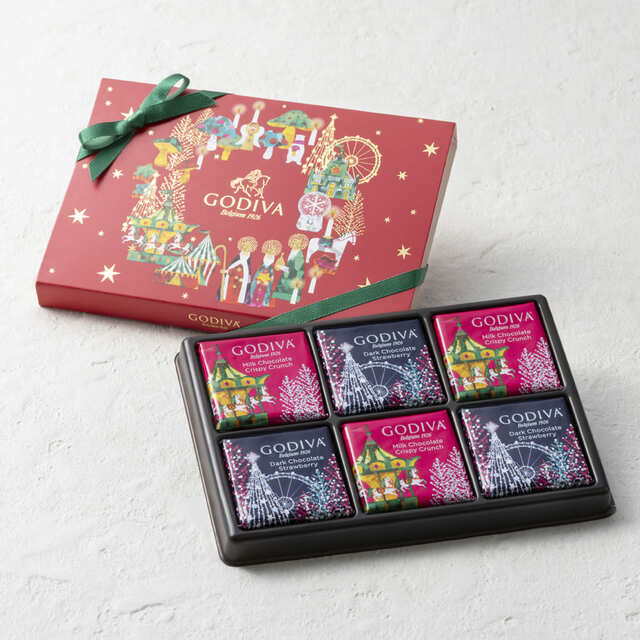 【ゴディバ】「ゴディバ ウィンターワンダーズ カレアソートメント 6枚入」1,080円