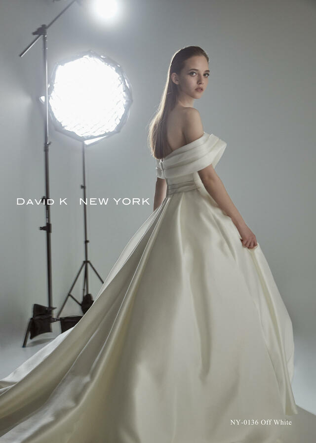 クラウディア｜「DAVID K NEW YORK（デヴィッド ケイ ニューヨーク）新作ウェディングドレス｜NY-0136_Offwhite