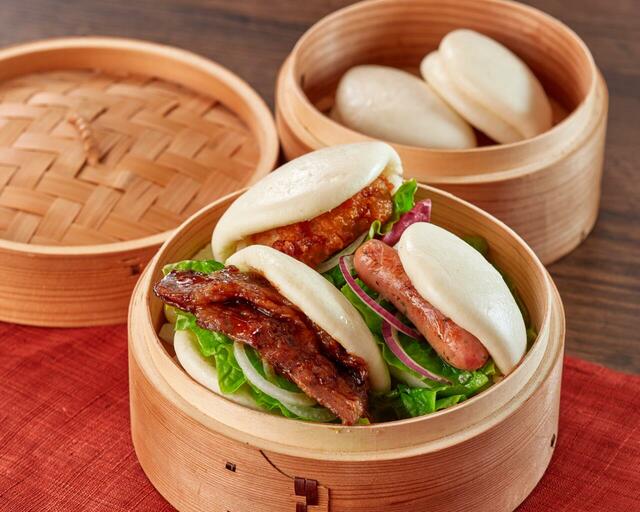 「割包（パオ）」＜期間：2025年5月20日〜7月21日＞【小籠包も台湾パインも大鶏排も！人気の台湾グルメが食べ放題！カルビ一丁6店舗で『台湾夜市フェア』開催！】