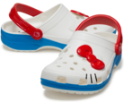 【ハローキティ×クロックス コラボアイテム】「Classic Hello Kitty Clog（クラシック ハローキティ クロッグ）」 サイズ：22cm - 30cm 価格：¥ 9,900（税込）