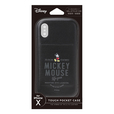 Disney /iPhone X用タフポケットケース ミッキーマウス/ブラック 