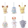 【ポケピース】「ポケピース ボールチェーンぬいぐるみマスコット」ピカチュー、ポッチャマ、ヒバニー、ニャスパー、モクロー、ピチュー:各1,650円