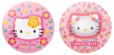 F賞缶バッジ SET（全8種）【Happyくじ『HELLO KITTY 50th〜ハッピーアニバーサリー★〜』】