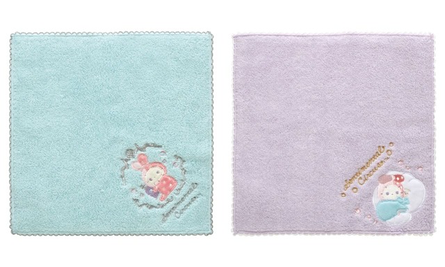 【センチメンタルサーカス】ミニタオル 各825円/シャッポのアップリケとピコレースがポイント