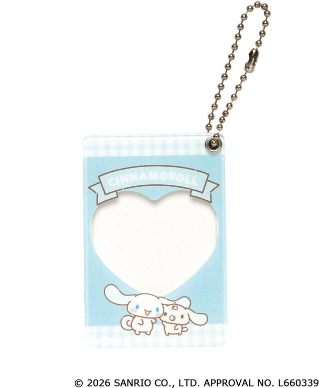 【サンリオ カプセルトイ「いつも一緒フレームキーチェーン Part.1」】シナモロール