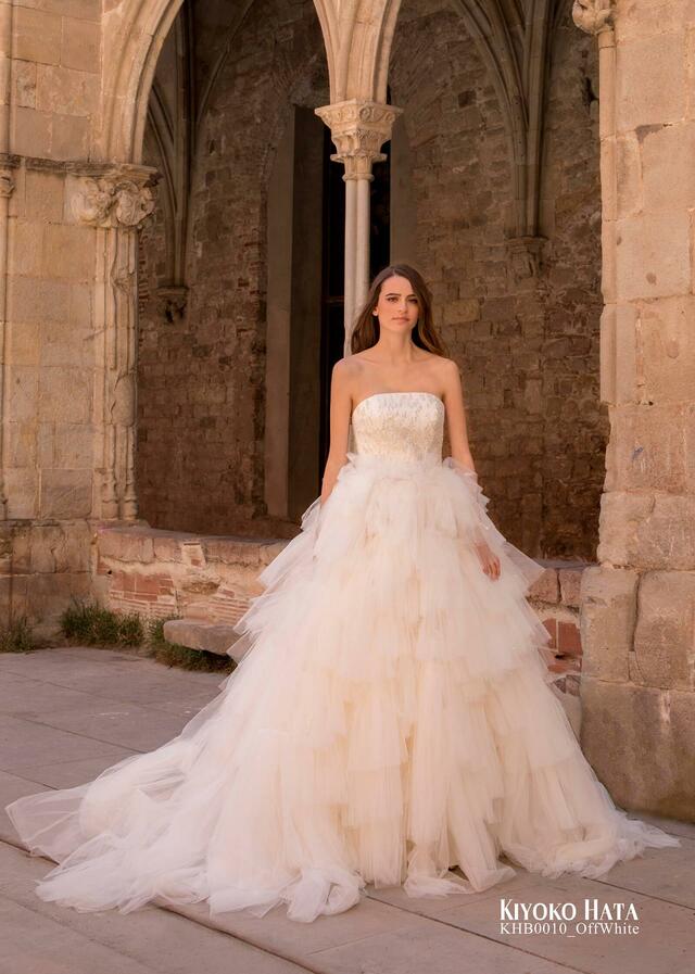 「KIYOKO HATA」新作ウェディングドレス KHB0010_OffWhite