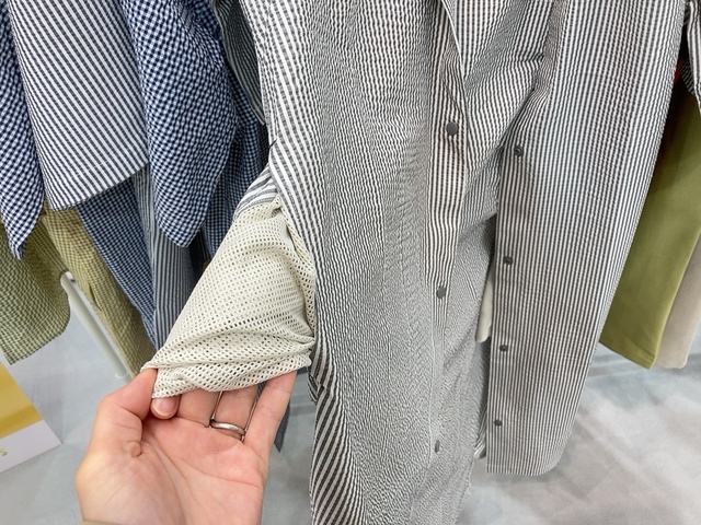 【ワークマン 撥水サッカーシャツワンピース】ポケットもあります