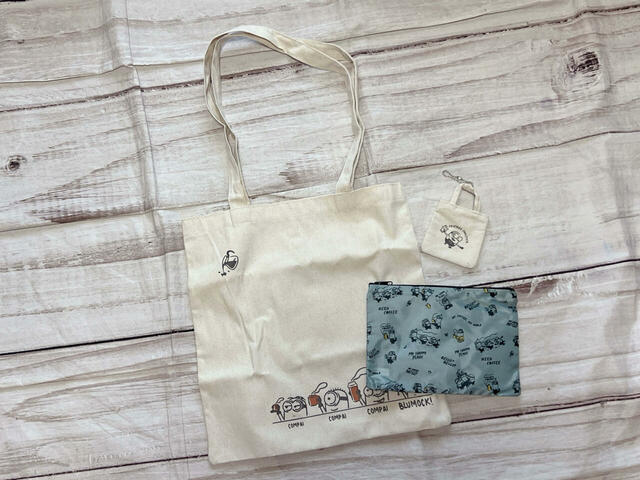 トートバッグ、フラットポーチ、ミニトートの超豪華3点セット！