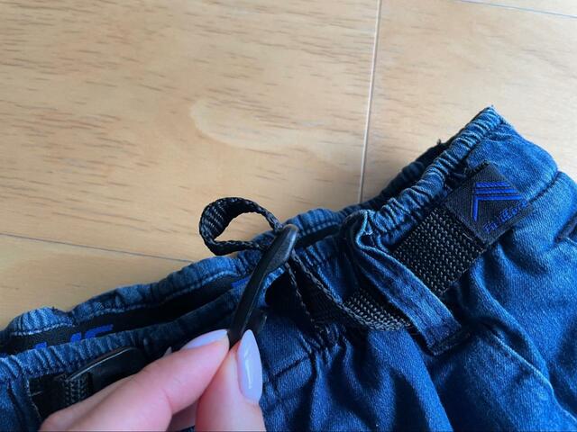 【ワークマン フレイムテック(R)デニムクライミングパンツ】このベルトはデザイン性も機能性も◎