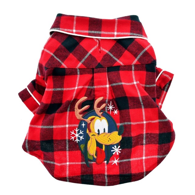 プルート ペット用コスチューム(S) 小型犬用 シャツ風 チェック柄 クリスマス 4,180円