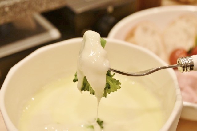 チーズフォンデュ成功！