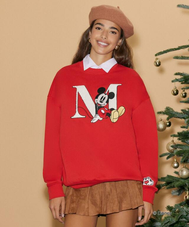 ミッキー刺繍スウェット　¥5,390