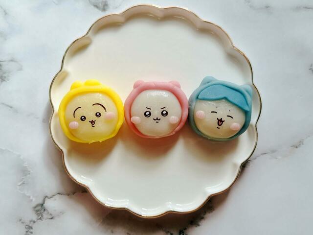 ちいハチうさを並べてみました！パジャマバージョンでかわいさマシマシ！