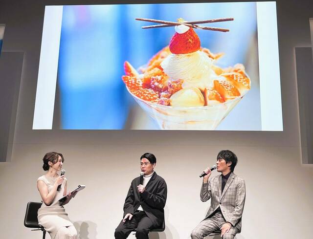 札幌の新しいグルメ「シメパフェ」。「今は若い女性だけでなくオジさんも食べます」と吉村さん。