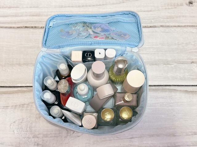 想像以上にたくさん入って感動！【サンリオキャラクターズ当りくじ】「3．バニティケース／シナモロール」