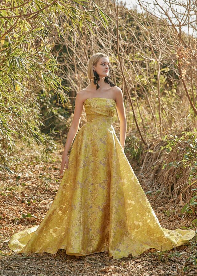 クラウディア｜「K.RANNE-クランネ-」新作ウェディングドレス｜KNE0043_Yellow