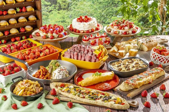 「旬のいちごと生パスタを楽しむイタリアンビュッフェ」＜期間：2026年1月1日〜3月31日＞【“フレッシュいちご2種“の食べ比べもできる！インターナショナルガーデンホテル成田の「旬のいちごと生パスタを楽しむイタリアンビュッフェ」】