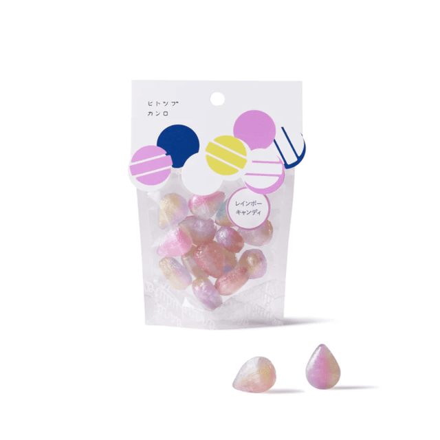 【ヒトツブカンロ「小さなおくりもの レインボーキャンディ」500円】ちょっとしたギフトや自分用にも、手軽に手に取れるキャンディシリーズ