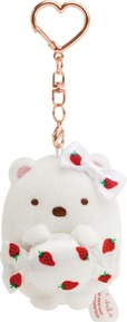 【すみっコぐらし×サクマいちごみるくキャンディ】「ぶらさげぬいぐるみ」2,090円　しろくま
