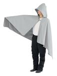 【ワークマン　エックスシェルター快適断熱Σポンチョ／税込2,500円】ブラック、ブラウン、グレー、アースグリーン、サーモンピンクの5色。コンパクトになるパッカブル仕様です