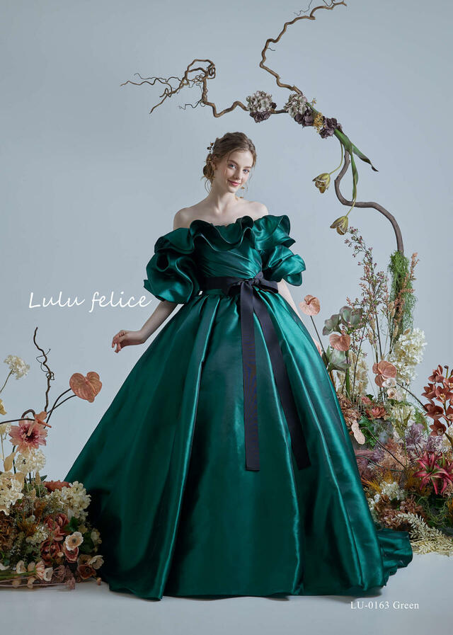 「Lulu felice(ルル・フェリーチェ)」新作ウェディングドレス LU-0163_Green