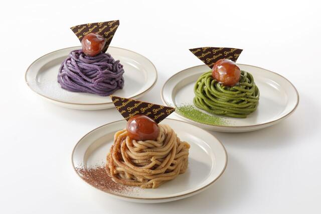 期間ごとにフレーバーが変わる、秋限定“生搾りモンブラン”。※「生搾りモンブラン食べ放題付きスペシャルコース」なら食べ放題!【スイパラ秋の大収穫祭】