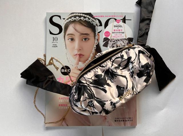 【sweet10月号×SNIDEL リボンつき2WAYポシェット】新木優子さん監修のこだわりポーチがかわいい！