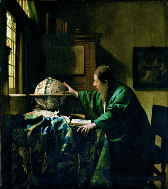 ルーヴル美術館展/ヨハネス・フェルメール《天文学者》1668年