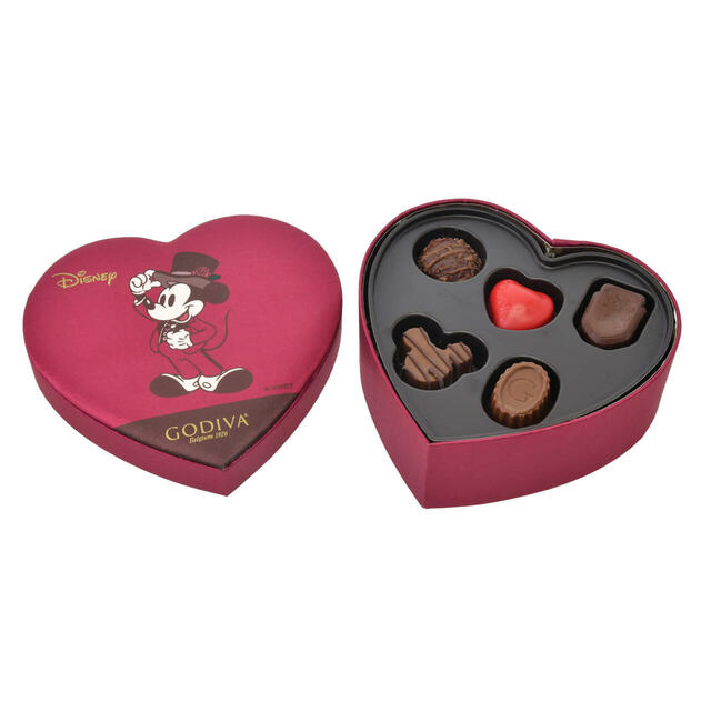 【GODIVA】ミッキー チョコレート アソートメント ハートボックス入り Disney Valentine 2025 3,800円