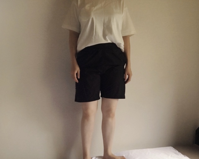 【ワークマン 360°ベンチレーション ショートパンツ】程よいゆとりがあり、脚がすっきり見えます