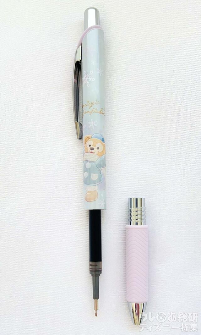 ぺんてるの替え芯を変えられます「ダッフィー＆フレンズのダンシング・スノーフレークス」ボールペン