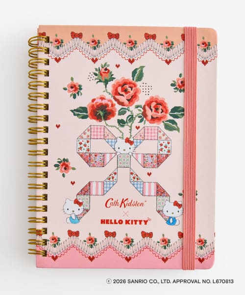 【Cath Kidston × Hello Kitty】リングノート Ivory 1,760円／使うたびHappyな気持ちになれそう！
