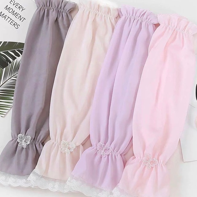 【GAACAL】「お守りリボン」リボン付き日除けスリーブ カラーは全4色