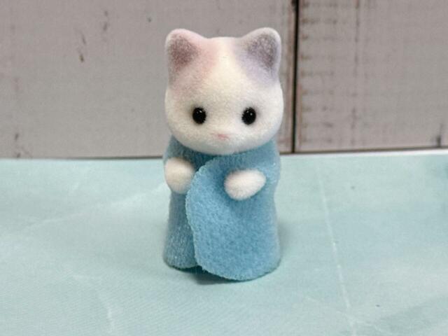 ラテネコの小さい赤ちゃんのお耳のふんわりしたカラーがかわいい