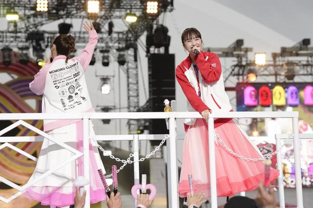 ももいろクローバーZ「ももクロ 春の一大事2022 ~笑顔のチカラ つなげるオモイ in 楢葉・広野・浪江 三町合同大会~」 撮影:上飯坂一