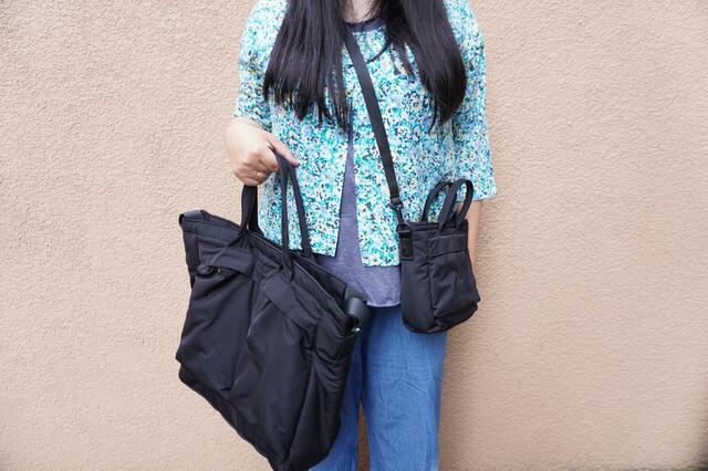 2WAYユーティリティバッグと2個持ちしてみたところ