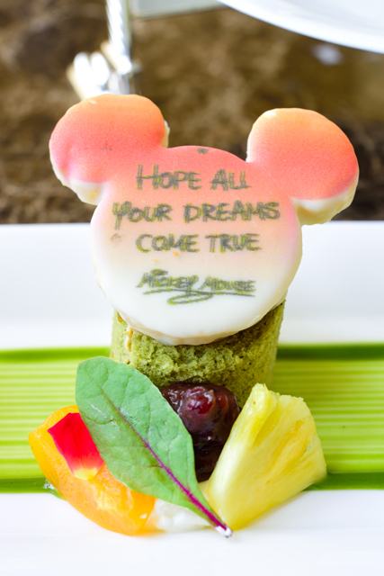 ディズニー七夕デイズ2015　アフタヌーンティーセット　デザートメドレー　抹茶のロールケーキ