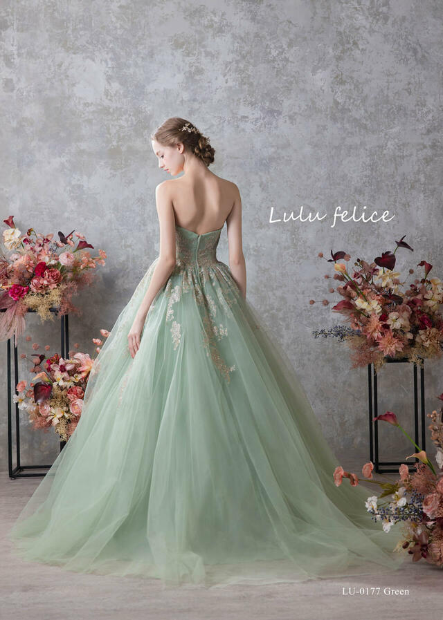 【クラウディア】「Lulu felice（ルル・フェリーチェ）」新作ウェディングドレス｜LU-0177_Green