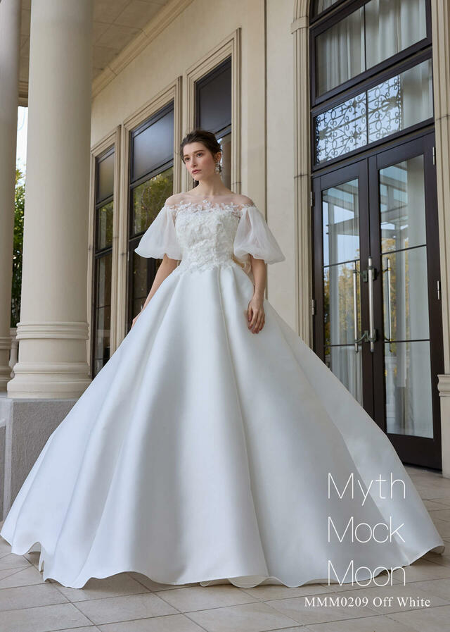 【クラウディア】Myth Mock Moon(ミスモックムーン)新作ウェディングドレス|MMM0209_OffWhite