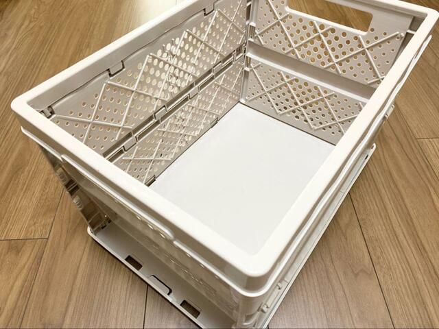 【デコホーム たためる収納ボックス（ハーフ）】カラーはモカ・パープルの2種