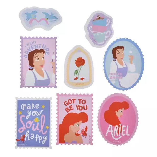ディズニーキャラクター シール・ステッカー フレーク 切手風 ディズニープリンセス Sticker Collection 700円