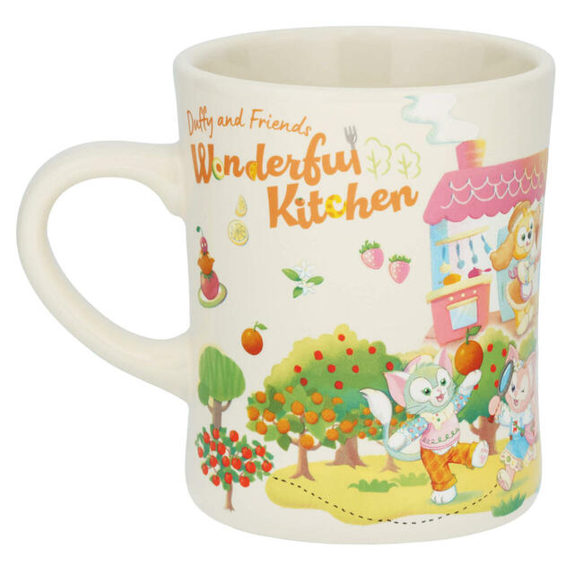 マグカップ&スプーン 3,200円|東京ディズニーシー「ダッフィー&フレンズ・ワンダフルキッチン」スペシャルグッズ|発売日:2025年1月15日(水)