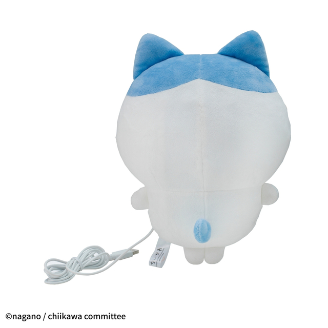 あったかぬいぐるみ　ハチワレ　後ろ姿