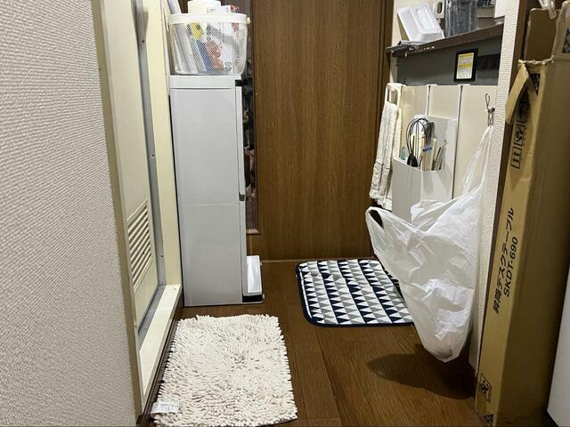 【ニトリ　薄型ワイドペダルペール】薄型なので狭い廊下に置いても邪魔にならない！