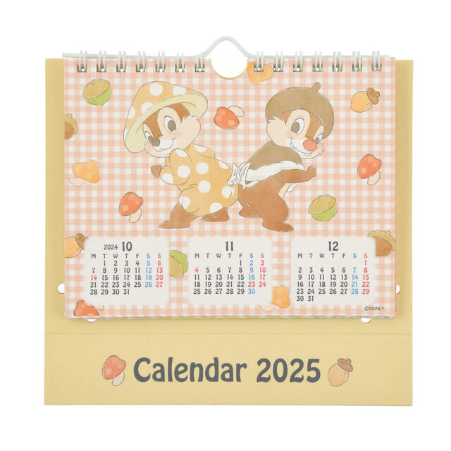 チップ&デール 卓上カレンダー ポップアップ Calendar&Organizer 2025 2,200円